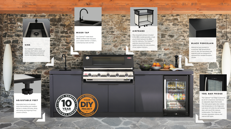 Cabinex Classic Outdoor Kitchen Beefeater Discovery 1500 5 Burner Gas BBQ