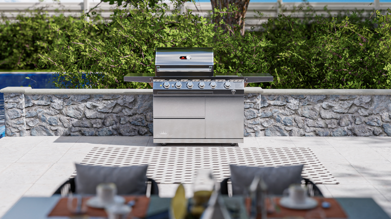 Whistler Cirencester 4 Burner Barbecue with Side Burner + Rotisserie + Cover