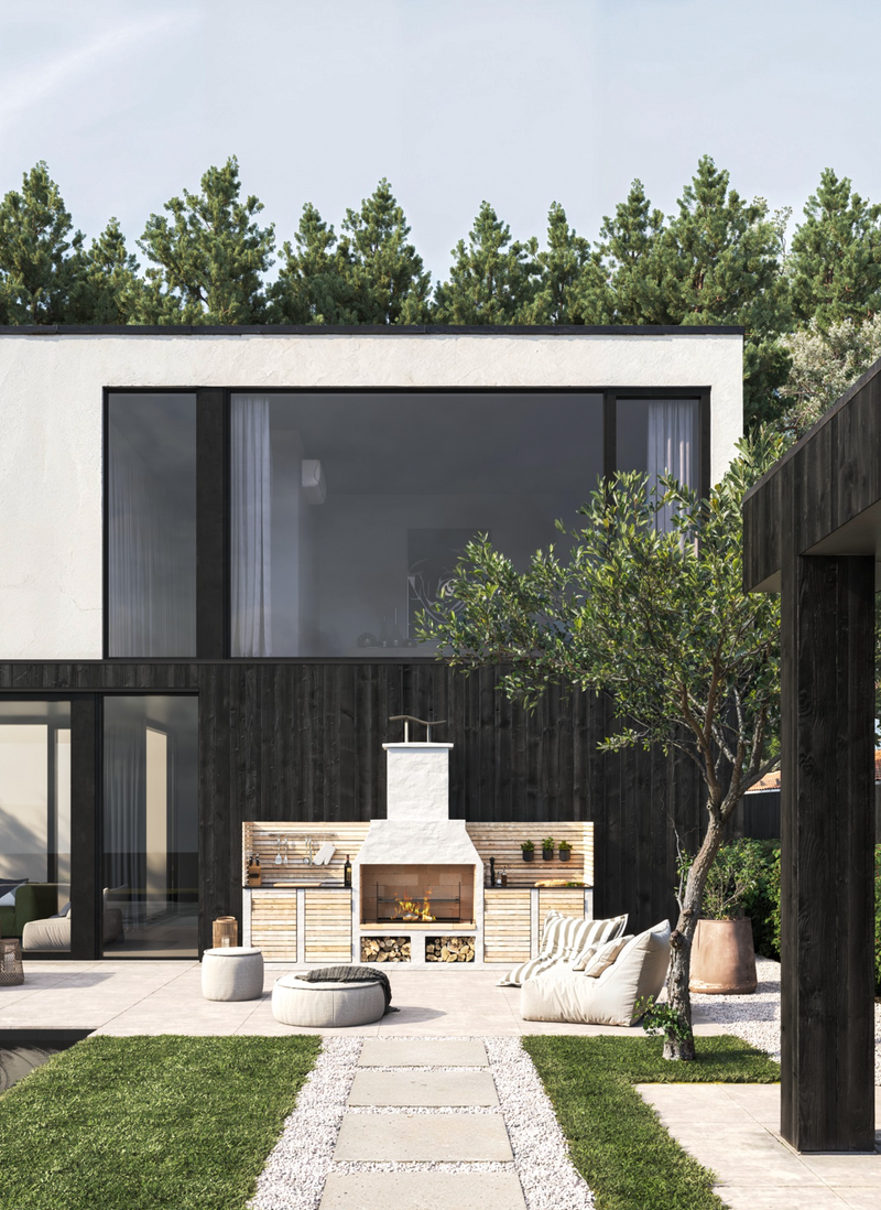 Volcanic Pumice Outdoor Kitchen Kingham