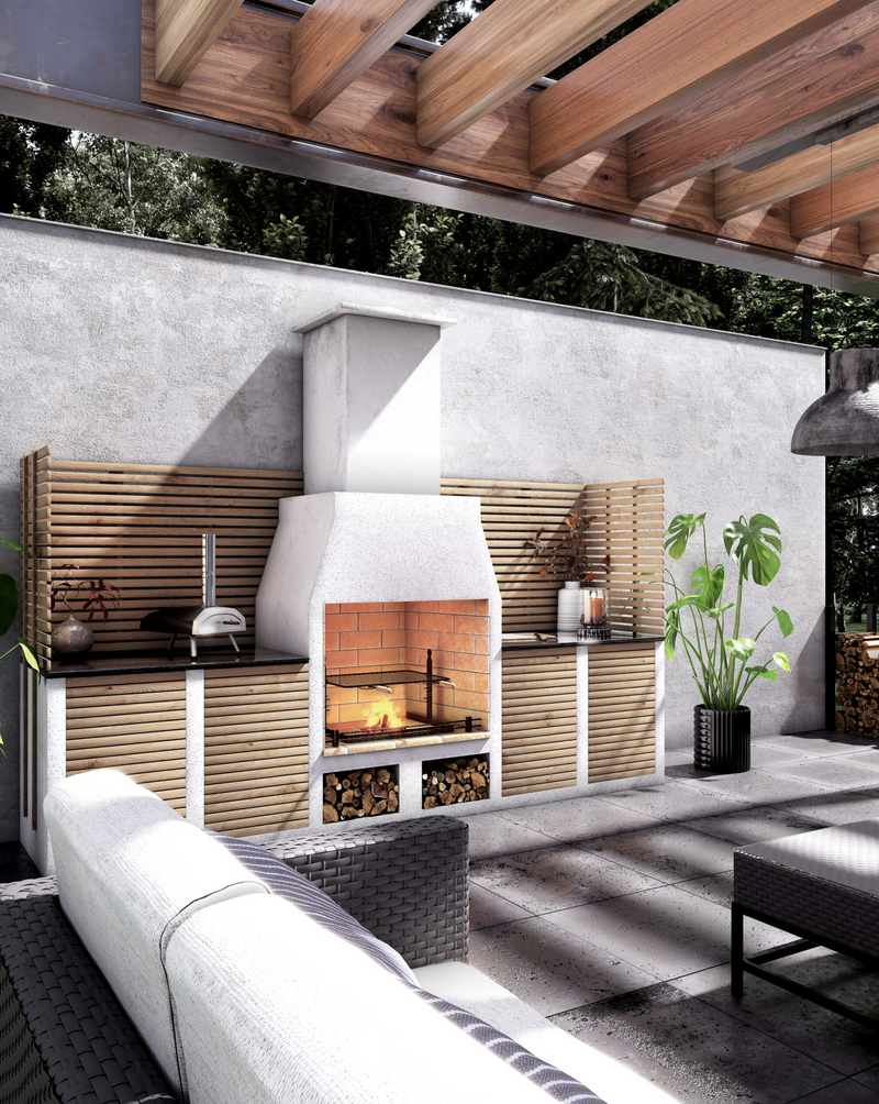 Volcanic Pumice Outdoor Kitchen Kingham