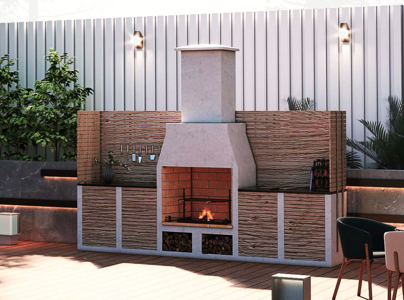 Volcanic Pumice Outdoor Kitchen Kingham