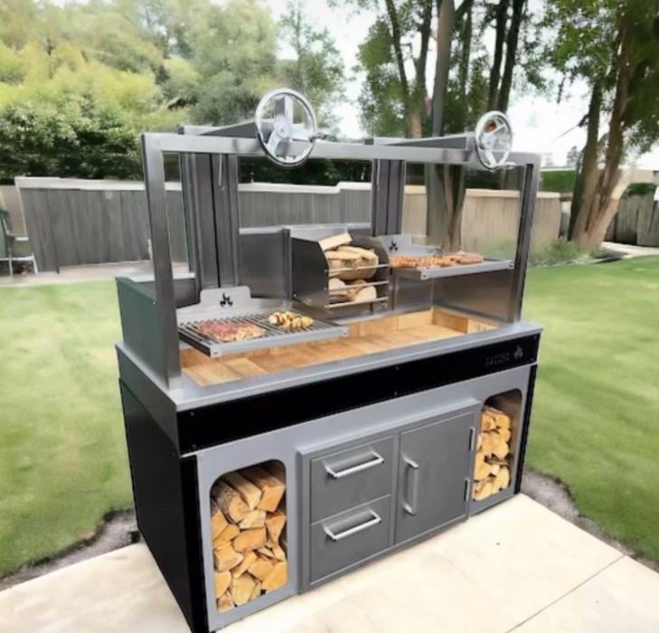 Outdoor Kitchen, Argentinian grill, Brasa Grill, Argentinian BBQ, + Cover