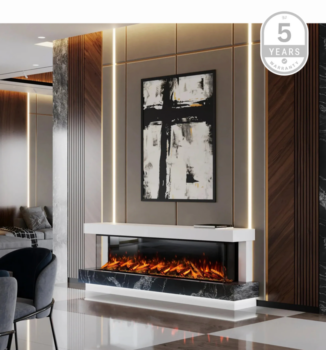 Bespoke Fireplaces Lazio 700 3DP Marble Suite