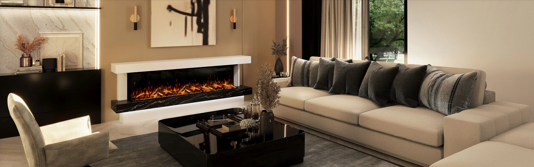 Bespoke Fireplaces Verona 2500 X Marble Suite