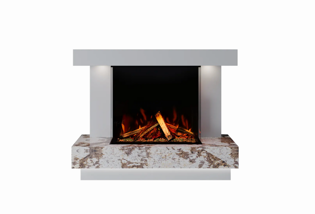 Bespoke Fireplaces Verona 700 3DP Marble Suite