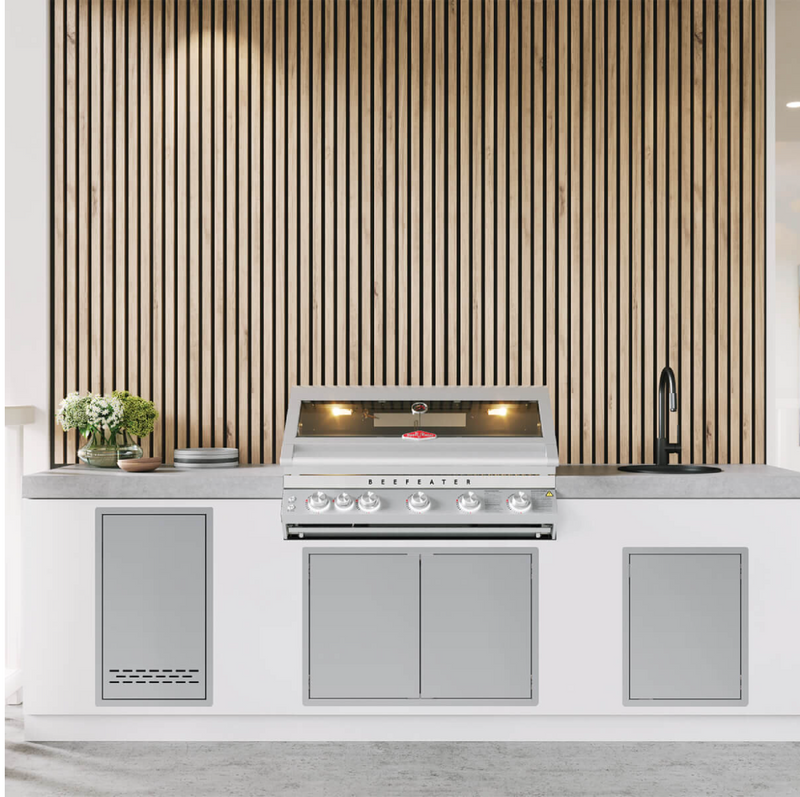 BeefEater Outdoor Kitchen Double Cupboard Door Stainless Steel