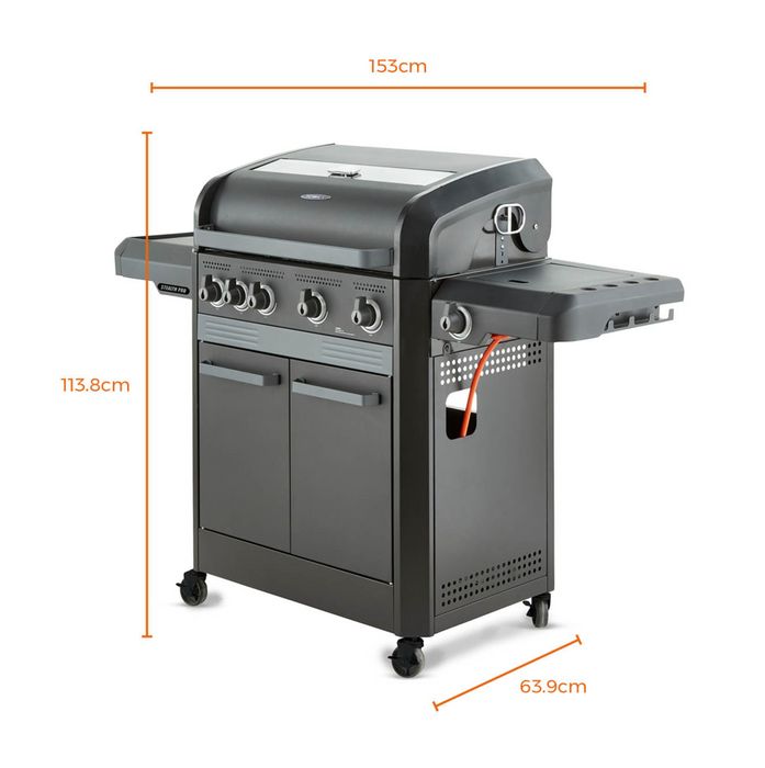 Stealth Pro Six Burner BBQ w/ Rotisserie and Cover