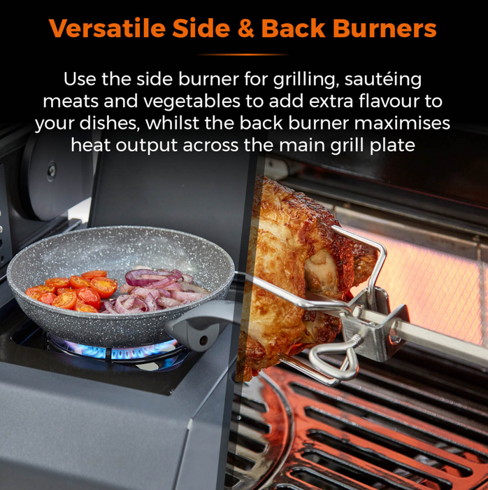 Stealth Pro Four Burner BBQ w/ Rotisserie