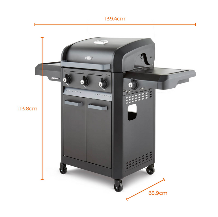 Stealth Pro Four Burner BBQ w/ Rotisserie