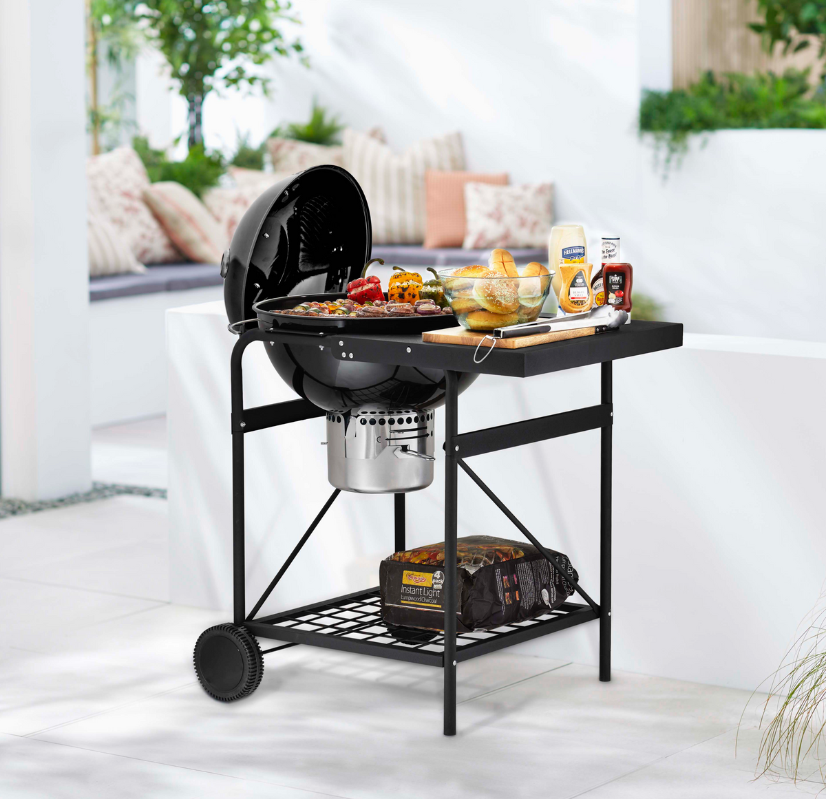 Kettle Table Kettle Grill with Side Table — Primecookout Ltd