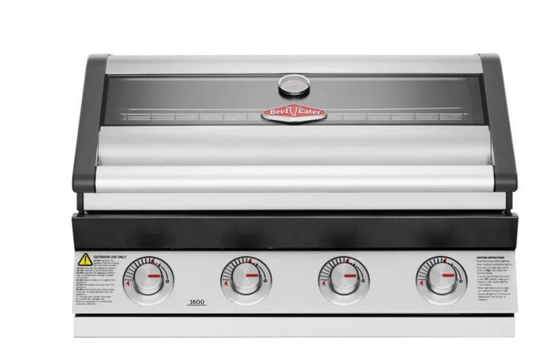 Grillandia White Outdoor Kitchen Paired with Beefeater 1600 4 Burner | 2.1M X 2M