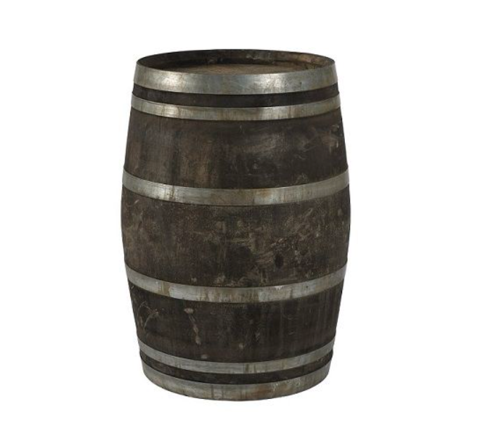 Wine & Whiskey Oak Barrel - 225 Liters (Gray)