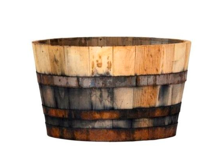 Plant Container Wooden Chestnut Half - 100 Liters (Old Look)