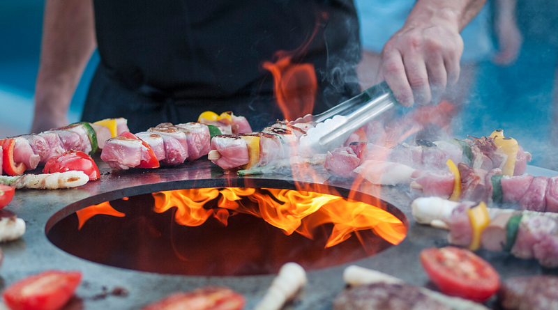 Bonton Pellet Grill - Easy to Fuel and Clean with WiFi Connection - Anthracite Grey - Round