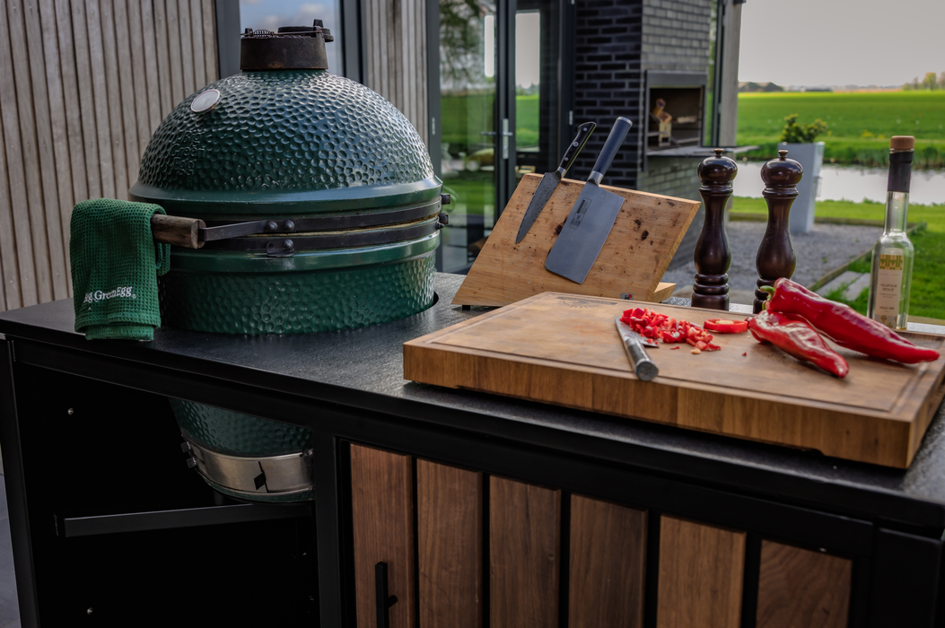 BestCharcoal Large Green Egg Kamado Grill and Cart