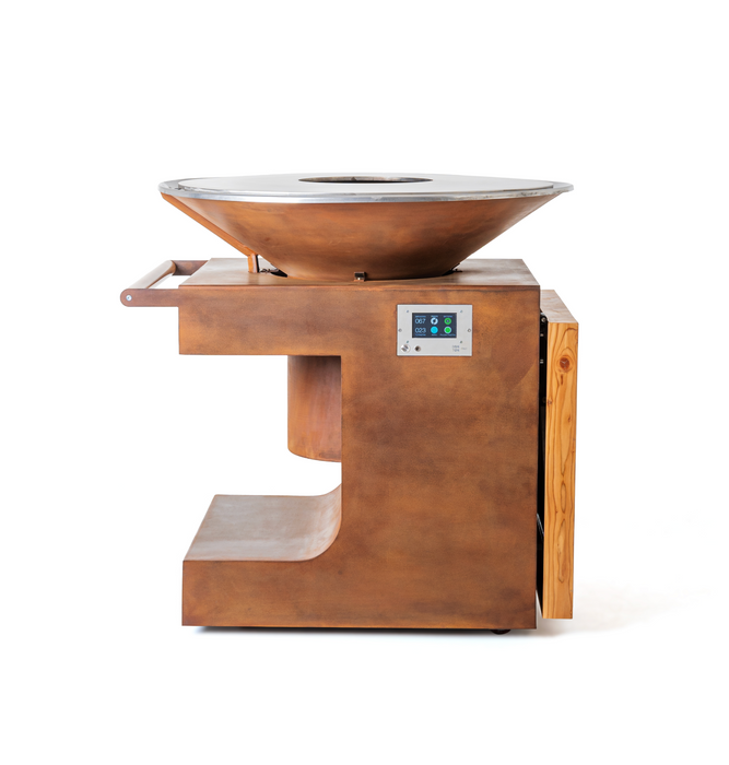 Luxury Bonton Pellet Grill - Easy to Fuel and Clean with WiFi Connection - Corten - Round