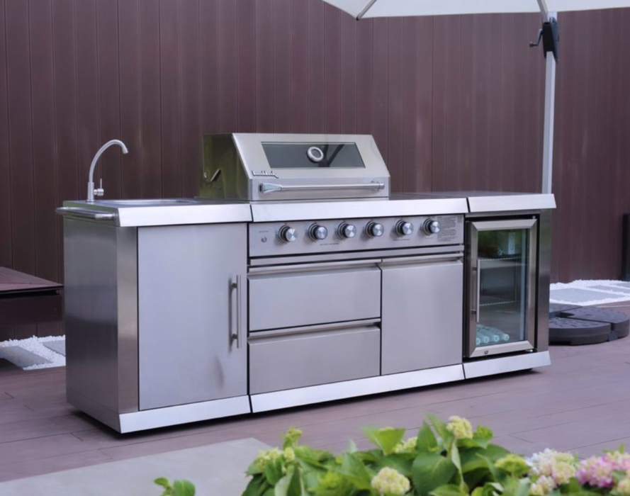 Buschbeck Oxford Outdoor Kitchen - 4 burner +  Fridge + Sink