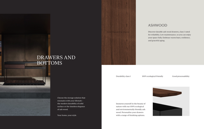 Shotō Vincent Van Duysen - Black Frame Stainless Steel with Black Finish Ash Wood + Teppanyaki 58