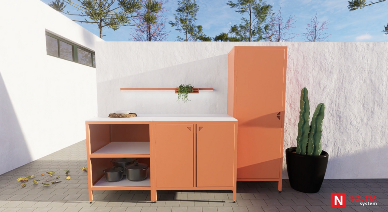 Noltia Aluminium Outdoor Orange Units 2.8M