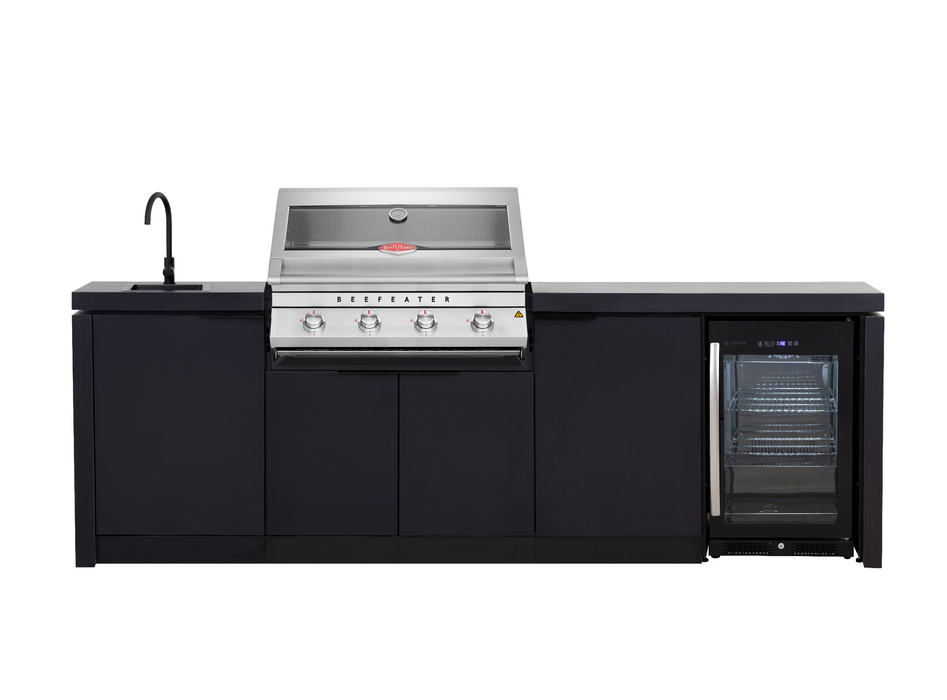 Cabinex Classic Outdoor Kitchen Paired with Beefeater 7000 Classic 4 Burner