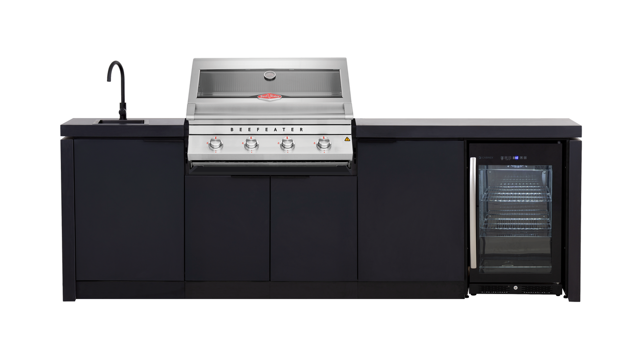 Cabinex Classic Outdoor Kitchen Paired with Beefeater 7000 Classic 4 Burner