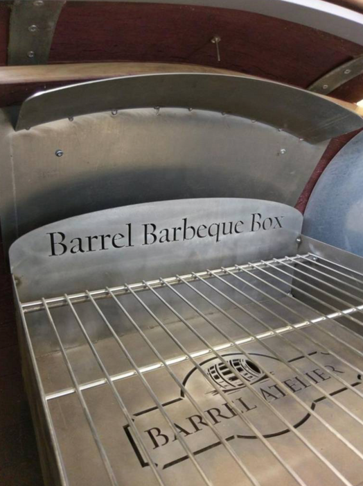 The Oak Beefmaster Barrel Barbecue One of a kind plain