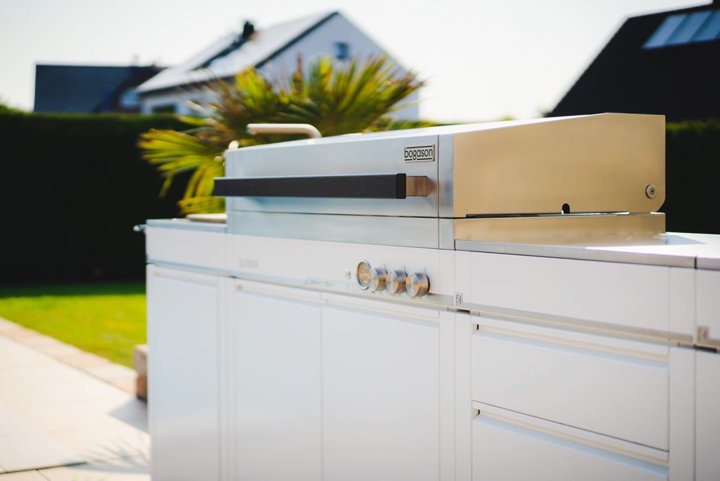 Bogason Quasar Outdoor kitchen & Electric Teppanyaki Grill - White