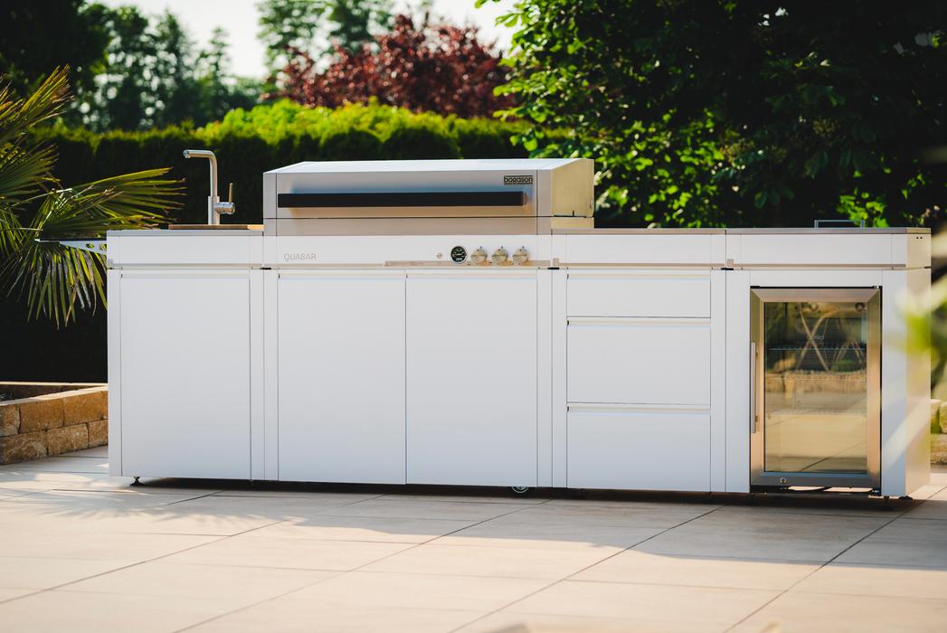 Bogason Quasar Outdoor kitchen & Electric Teppanyaki Grill - White