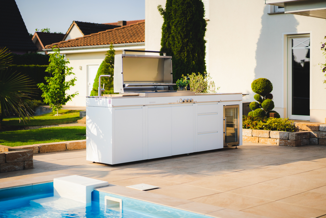 Bogason Quasar Outdoor kitchen & Electric Teppanyaki Grill - White