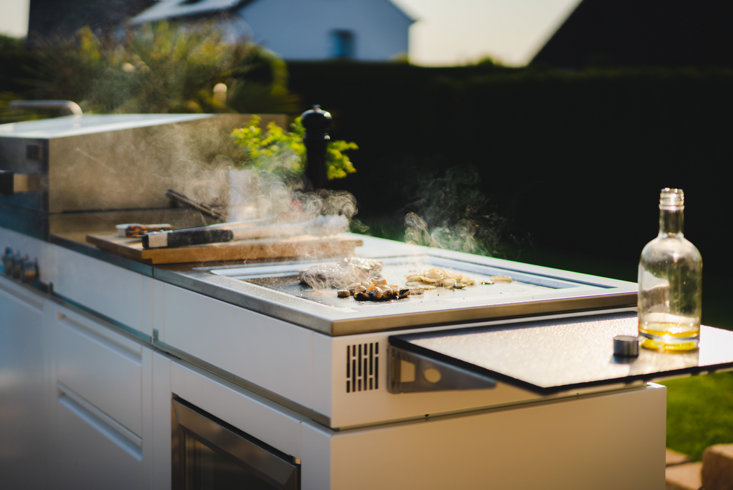 Bogason Quasar Outdoor kitchen & Electric Teppanyaki Grill - White