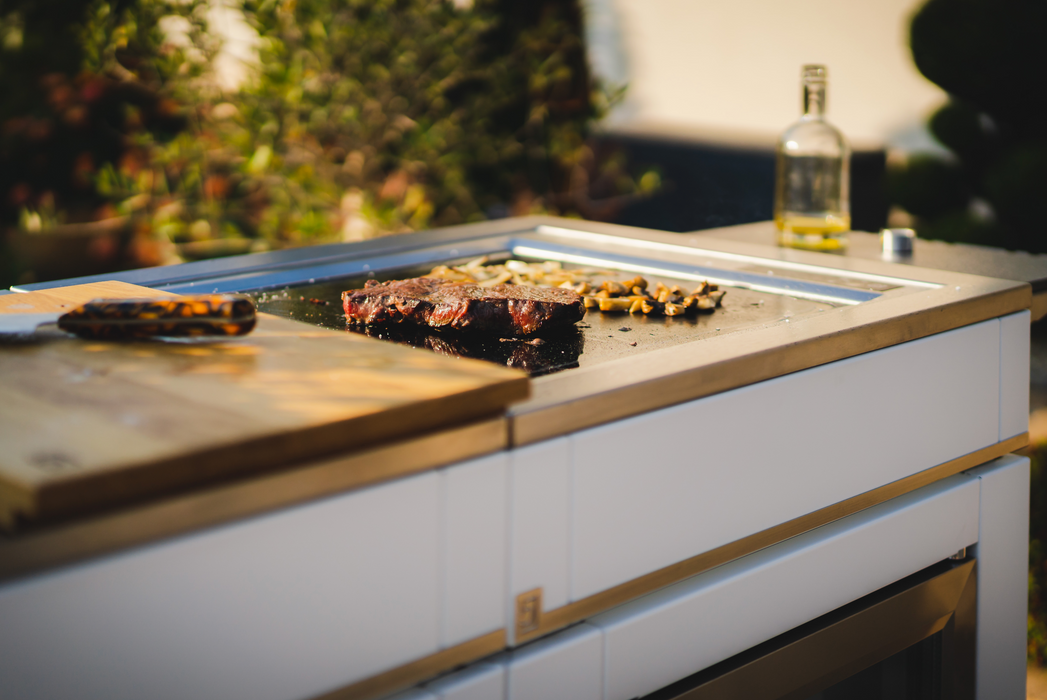 Bogason Quasar Outdoor kitchen & Electric Teppanyaki Grill - White