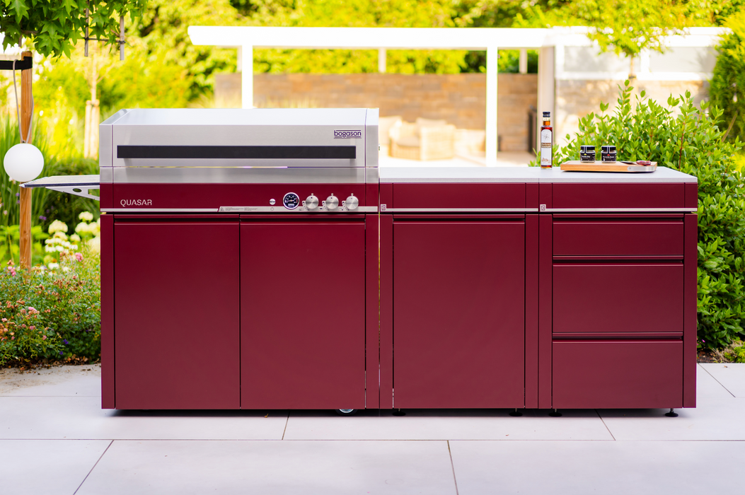 Bogason Quasar Outdoor kitchen - Wine Red