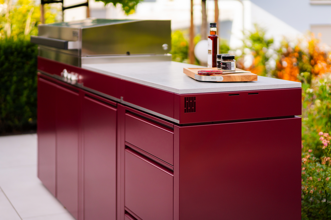 Bogason Quasar Outdoor kitchen - Wine Red