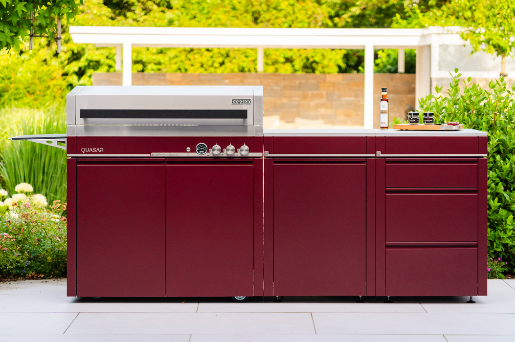 Bogason Quasar Outdoor kitchen - Wine Red