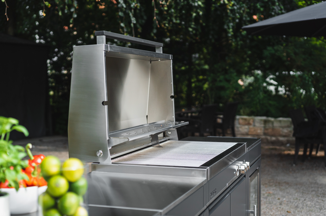 Bogason Quasar L Shape Outdoor kitchen Fridge and Sink - Grey