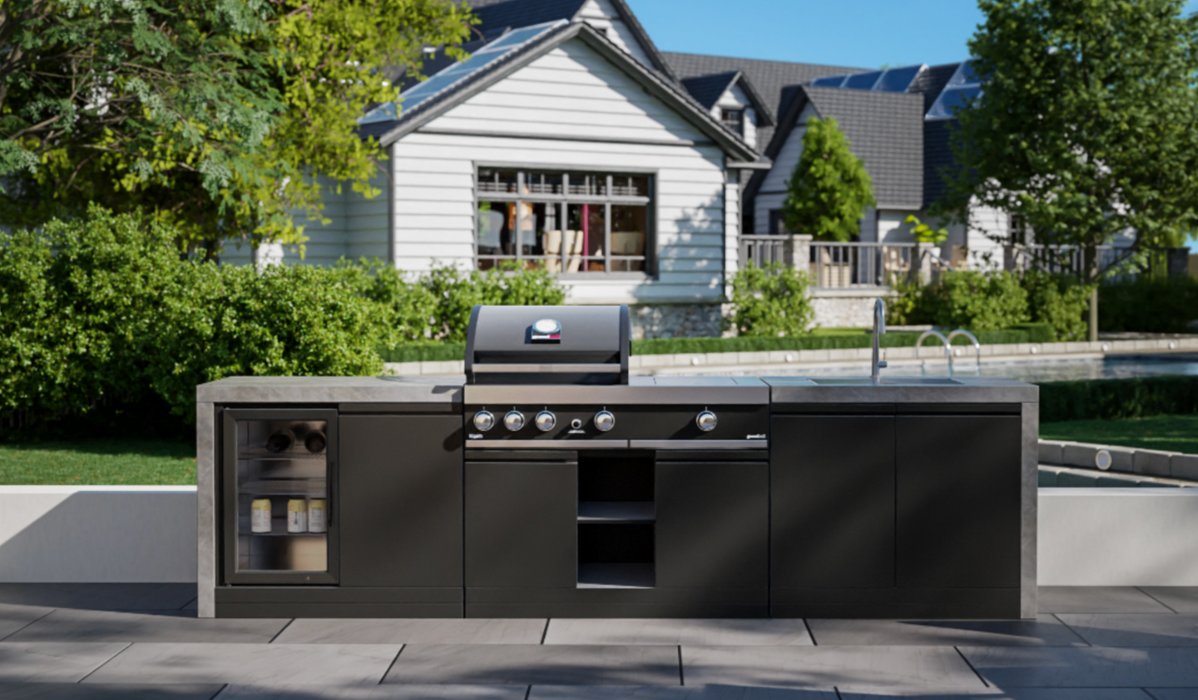 GrandPro Outdoor Kitchen 299 Water Fall Series Maxim G3 & Side Burner