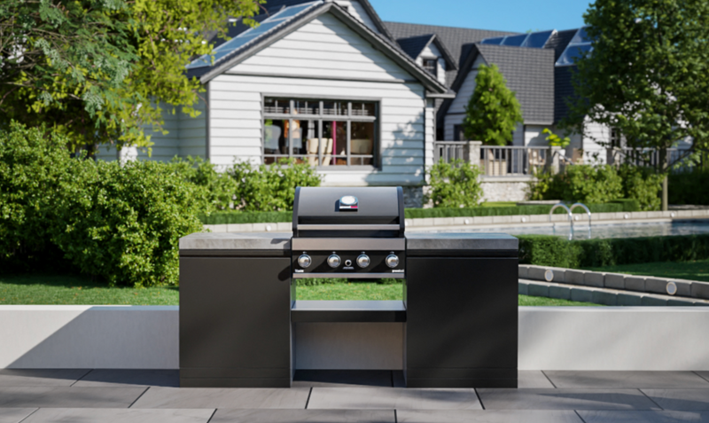 GrandPro Outdoor Kitchen with 4 Burner BBQ, - 1.9m
