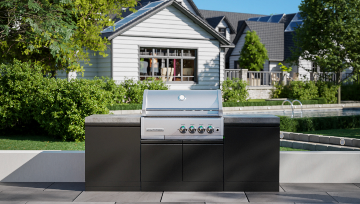 GrandPro Outdoor Kitchen 215 Cross-Ray 4 - Burner