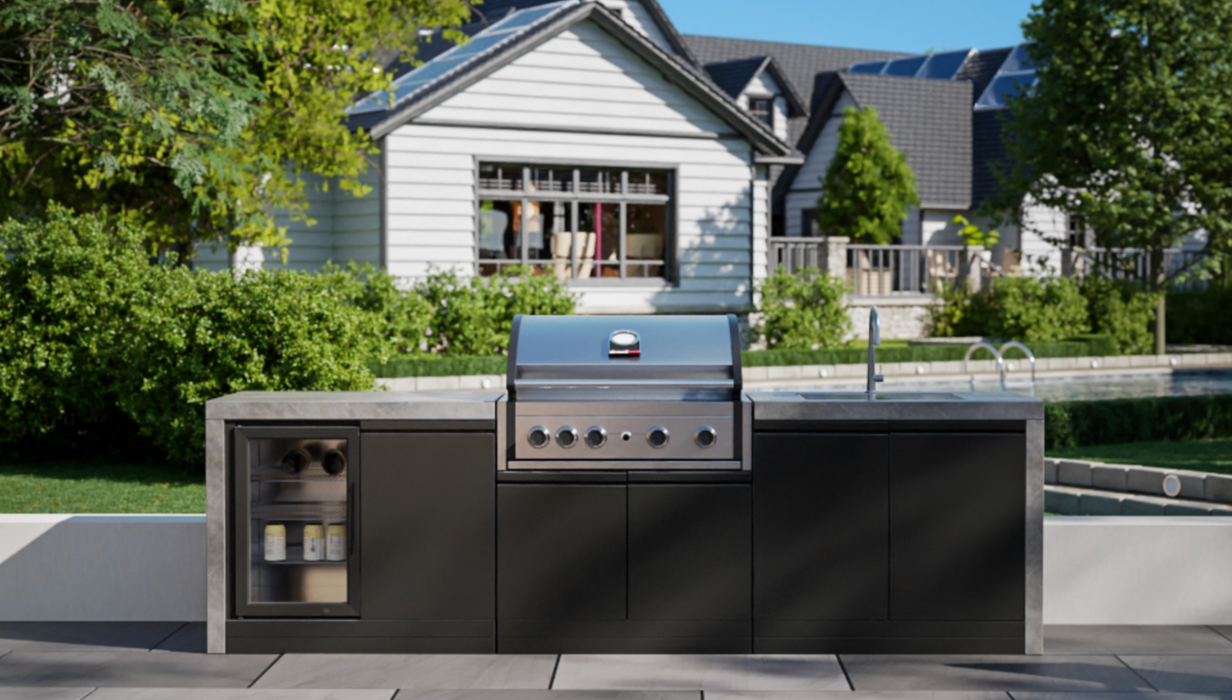 GrandPro Outdoor Kitchen 274 Water Fall Series Elite Pro - Complete