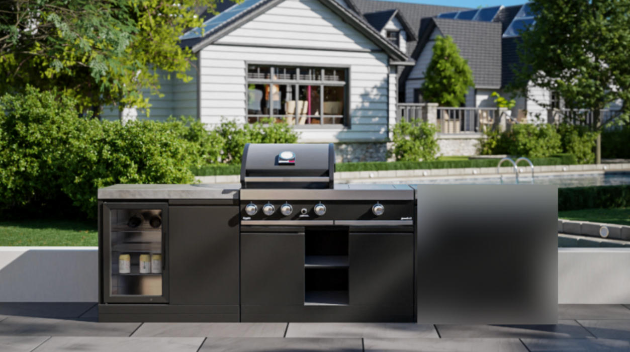 GrandPro Outdoor Kitchen 2M Series Maxim G3 & Side Burner + Fridge