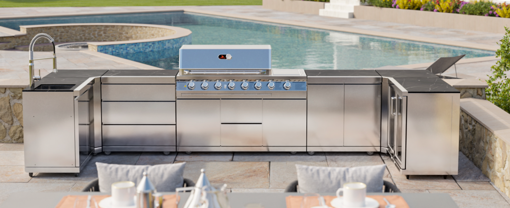 Whistler Cirencester Luton 6 Burner Outdoor Kitchen