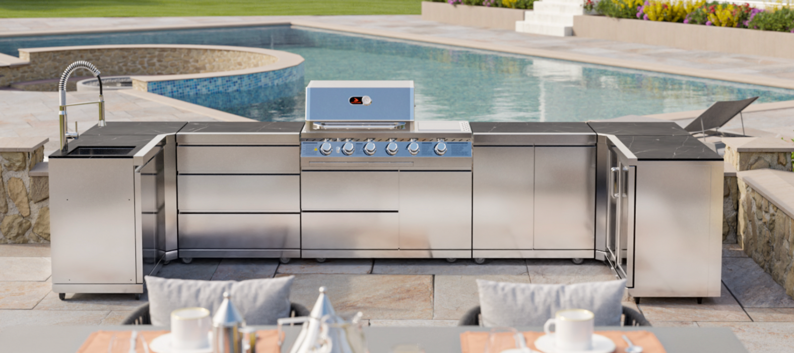 Whistler Cirencester Luton 4 Burner Outdoor Kitchen