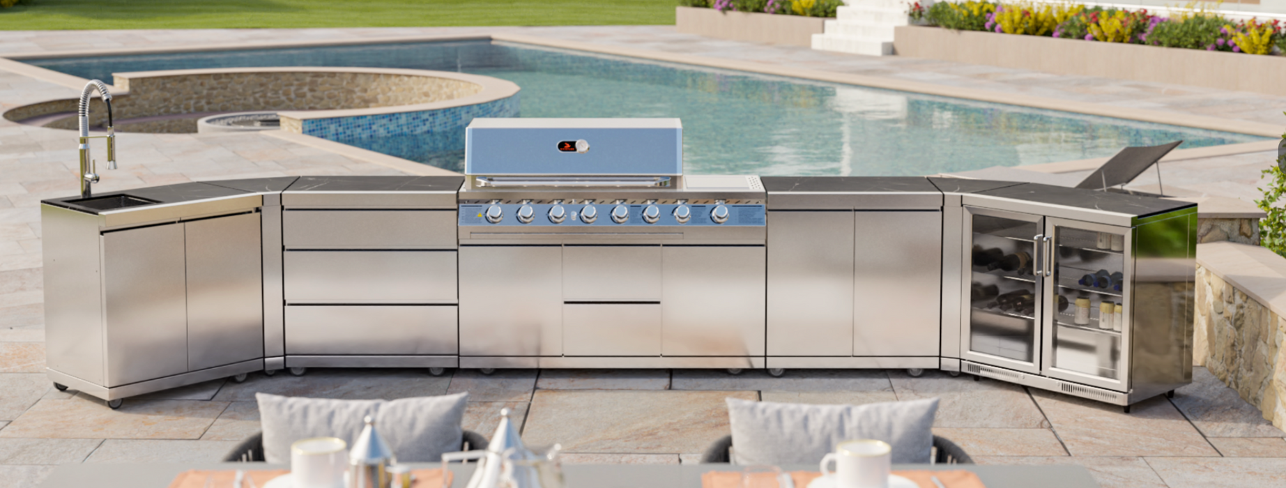 Whistler Cirencester Bradford 6 Burner Outdoor Kitchen