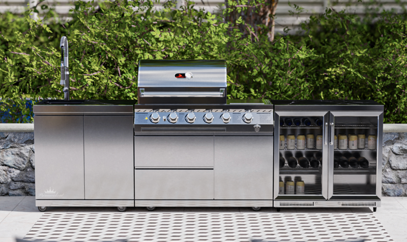 Whistler Outdoor Kitchen 4 Burner BBQ, Fridge, and Sink | 2.9Meters