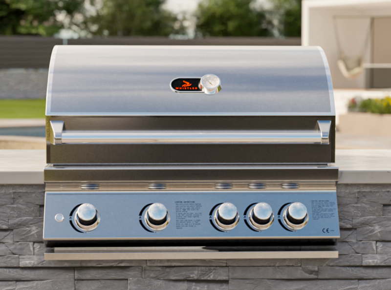 Whistler Burford 4 Burner Barbecue with Rotisserie and Weather Cover