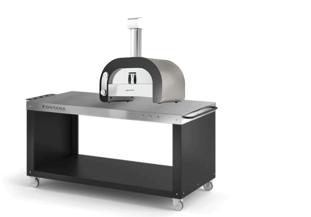 Fontana Maestro 60 Gas Pizza Oven + Fontana - Pizza Desk Cooking Worktop