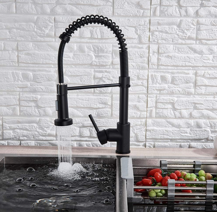 Black Sink + Tap Drop-In 1M x 0.5M Bowl BIO Composite Reversible Black Kitchen Sink Complete with Wastes and Fittings