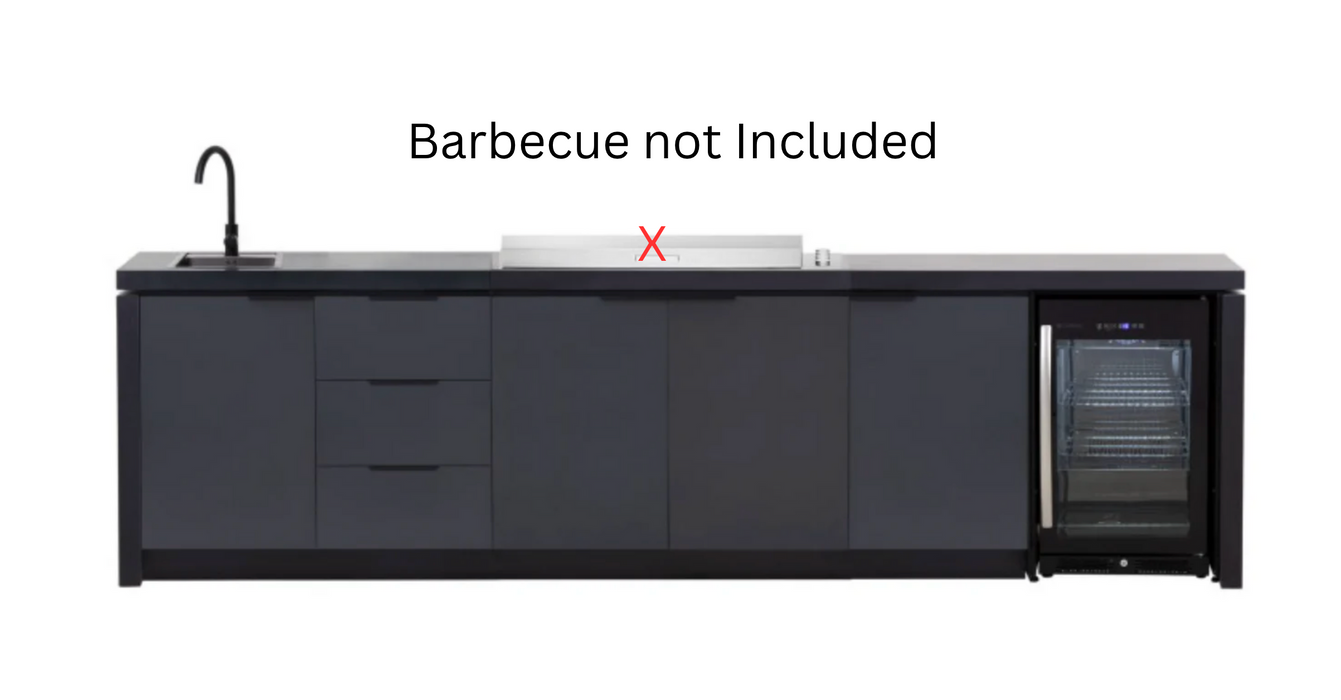 Cabinex Premium Outdoor Kitchen Proline Flat lid (Barbecue Not included)