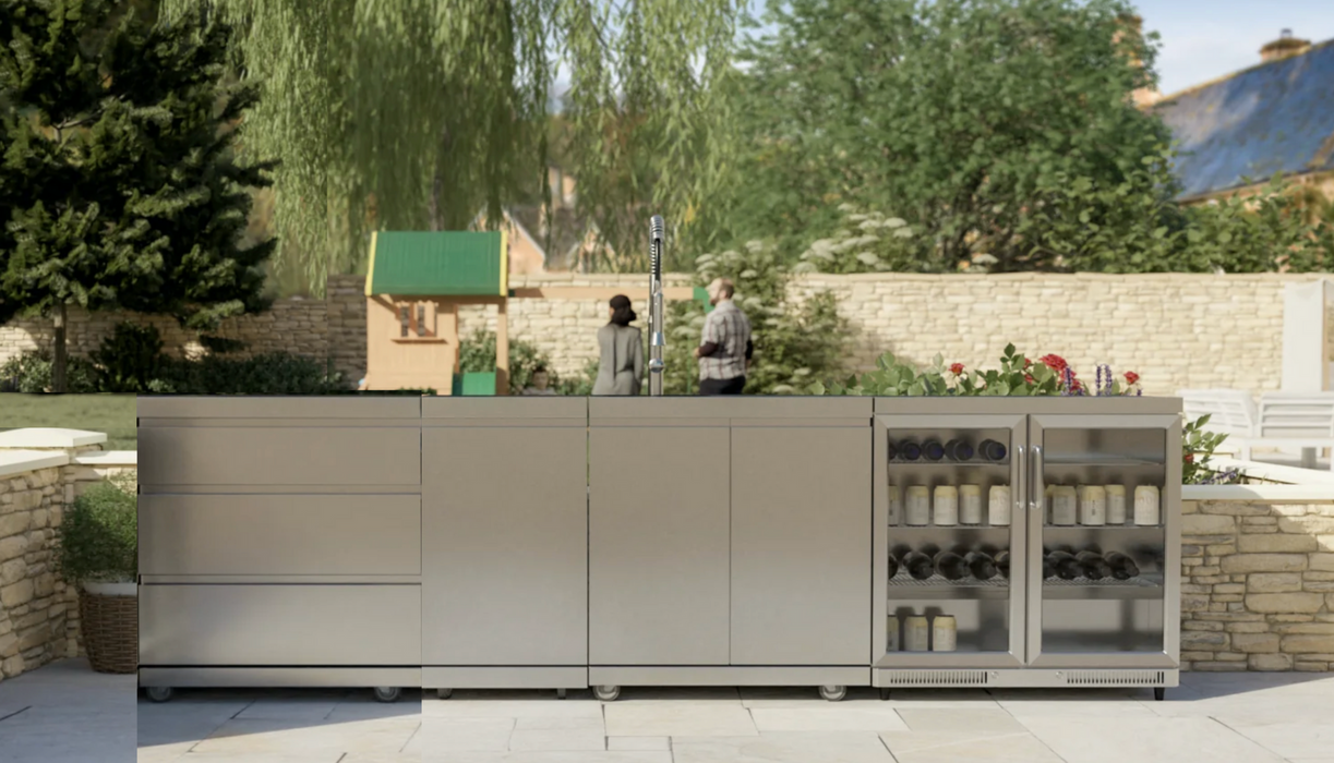 Whistler Cirencester Outdoor Cabinets Sink and Fridge