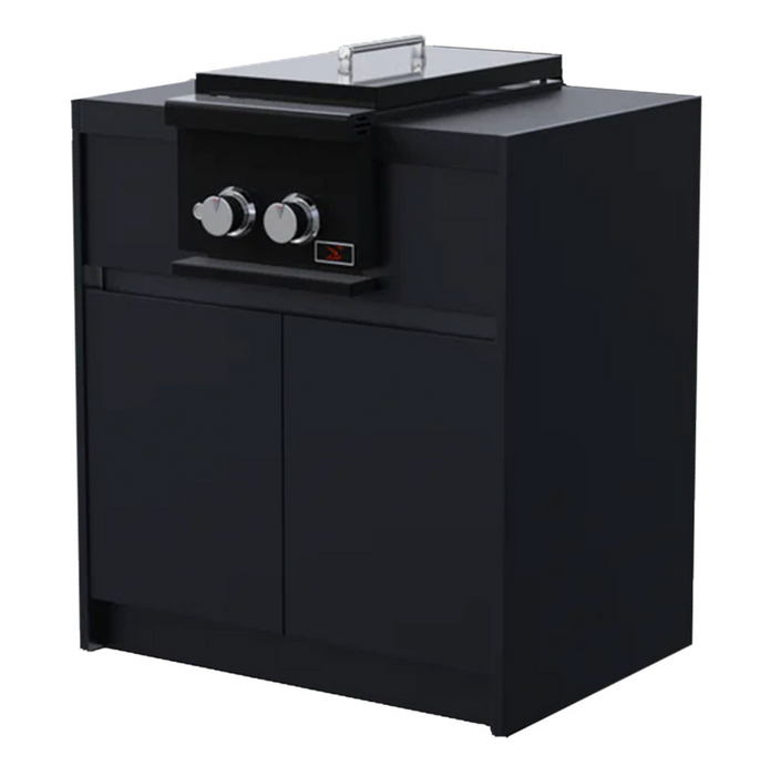 Whistler Fairford Outdoor Kitchen Black Side Burner & Cabinet